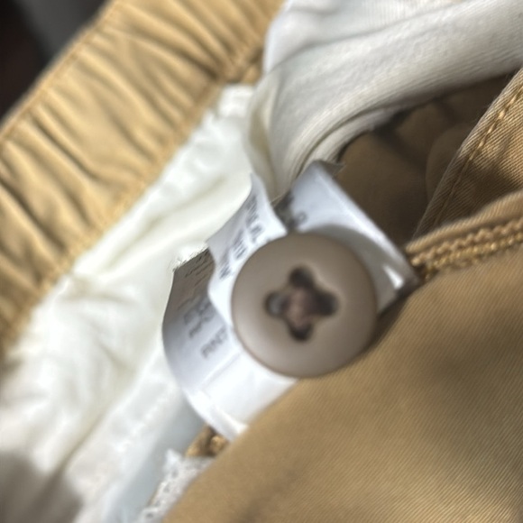 J.CREW Men's cotton tan khaki Brown Belted chino size Medium - Picture 8 of 12